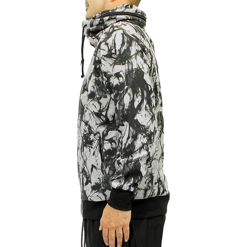 [One Colors] Volume Neck Parka Men's Large Size Punch Material Sweat Jacket
