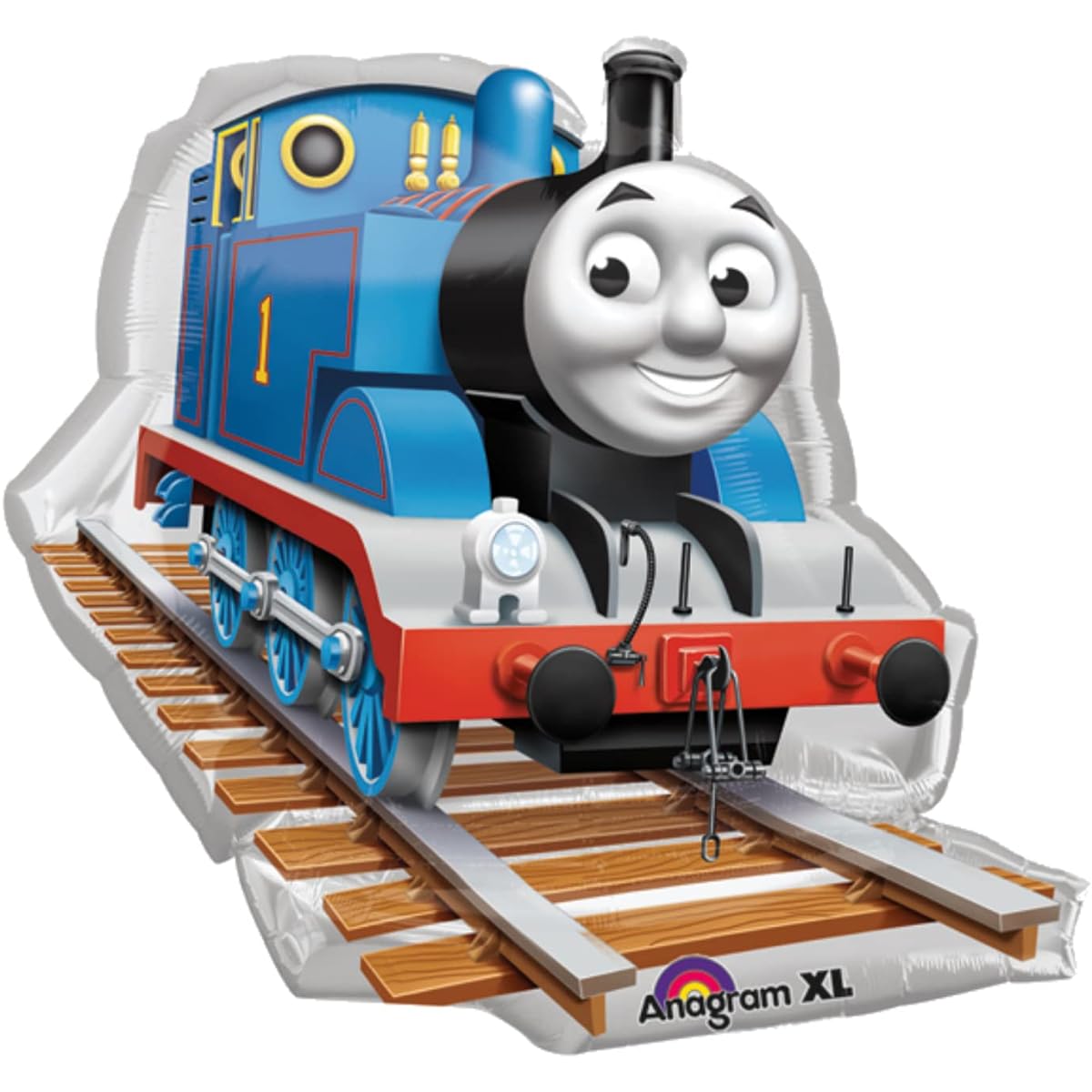 Thomas the Tank Engine Party Balloons Set of 5 Special Thomas the Tank Engine Theme Birthday Party Bouquet Centerpiece Background Decoration Scene