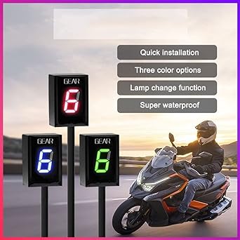 Speed Display Meter Motorcycle Gear Indicator Plug Mount 1-6 Speed for Honda CB500X NC750X CBR600RR CBR650F CB600F Hornet CB500F CB400X CB400SF