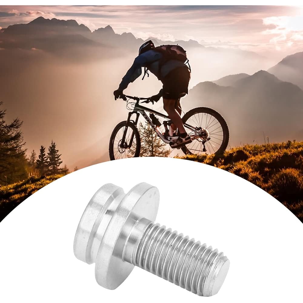 Titanium Tan Bolt Bicycle Screw Crank Bolt M8 * 15mm Mountain Road Bike Bottom Bracket BB Axle Screw Kit Hex Crank Arm Fixing Bolt (With Dust Cap & Washer) (Titanium) Crank Bolt