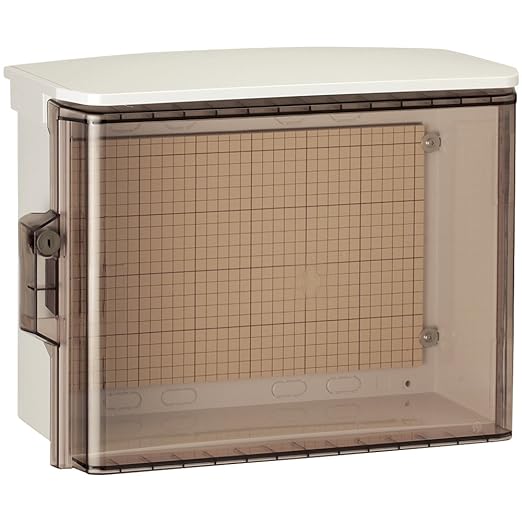 Nitto Kogyo Weatherproof plastic box with key/transparent door (with roof) OPK20-55CA