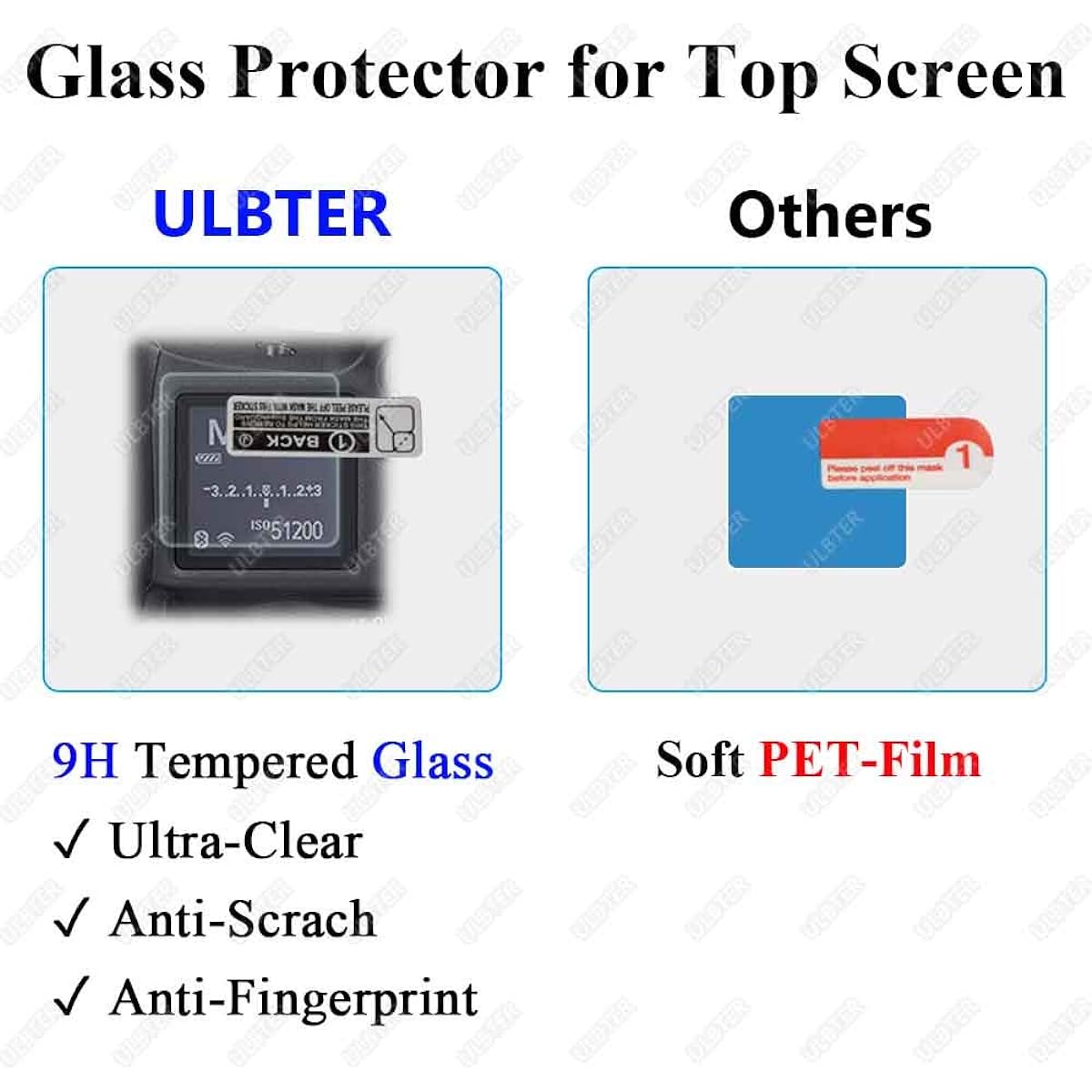 ULBTER Screen Protector for Nikon Z9 Z8 Z 8 Z 9 + Top Screen [2+2Pack], Tempered Glass Cover 0.3mm 9H Hardness Anti-Scrach Anti-Fingerprint Anti-Bubble
