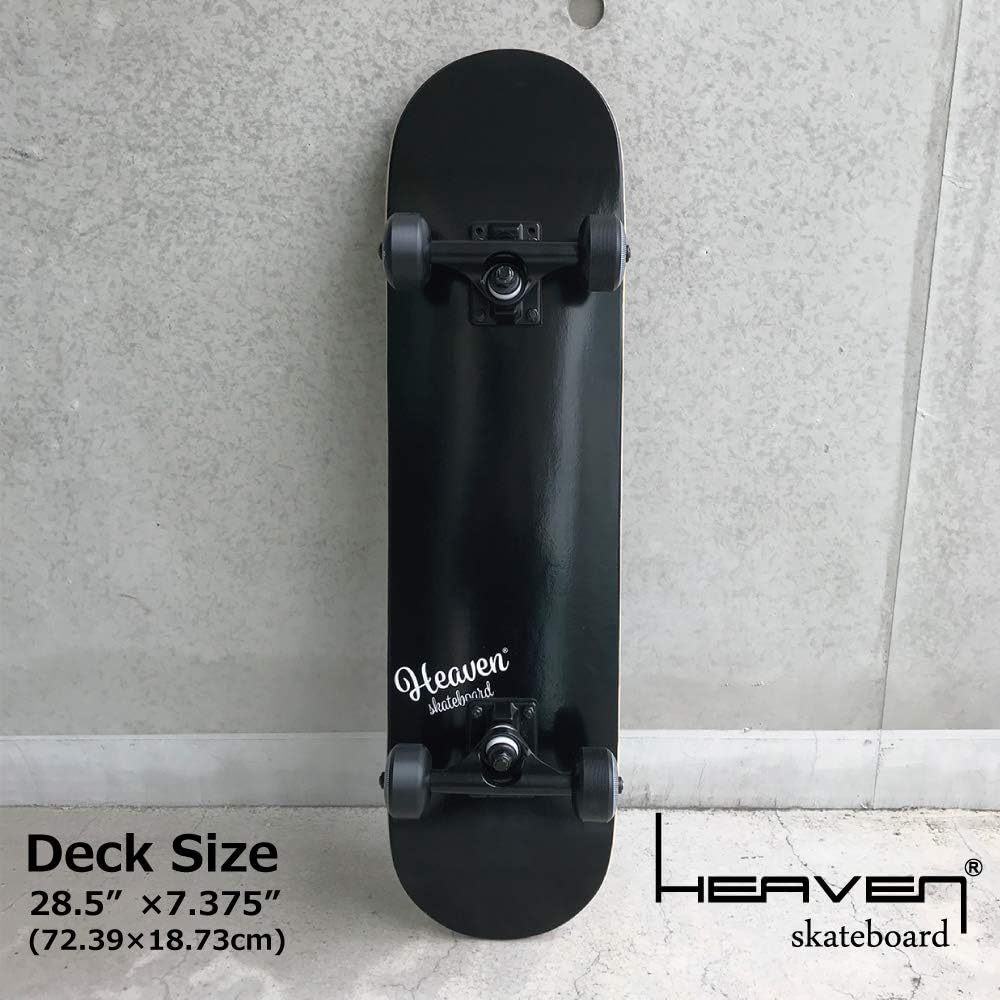 Skateboard Skateboard Complete HEAVEN JUNIOR SKATE BOARD VITAMIN 28.5 x 7.375 inches (72.4 x 18.7 cm) Heaven JASA Member Children's, Junior's Skateboard Outlet (BLACK)