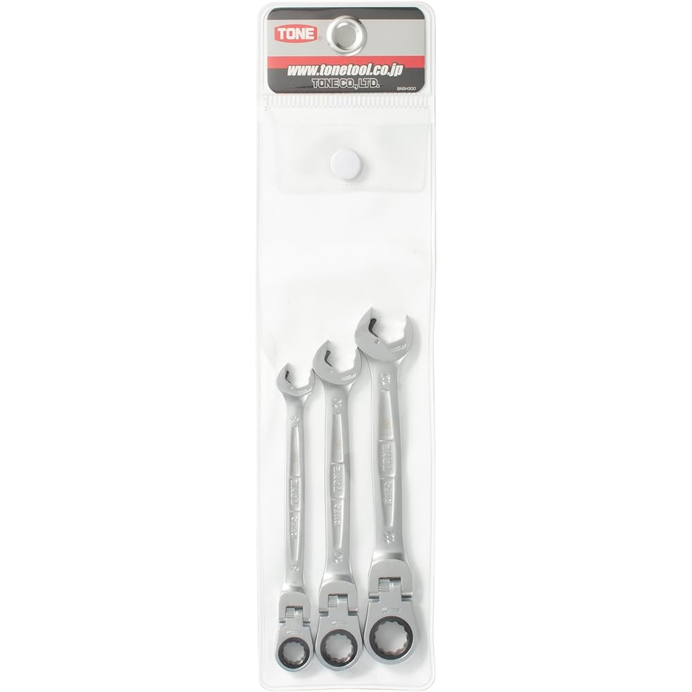 TONE Swing Quick Ratchet Box Wrench Set RMFQ300 Contents: 3 items