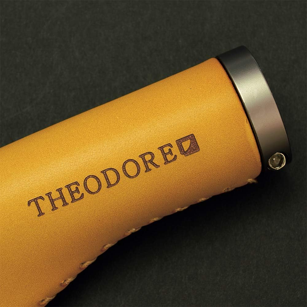 THEODORE Shift Grip Bicycle Grip Italian Genuine Leather 138/96mm