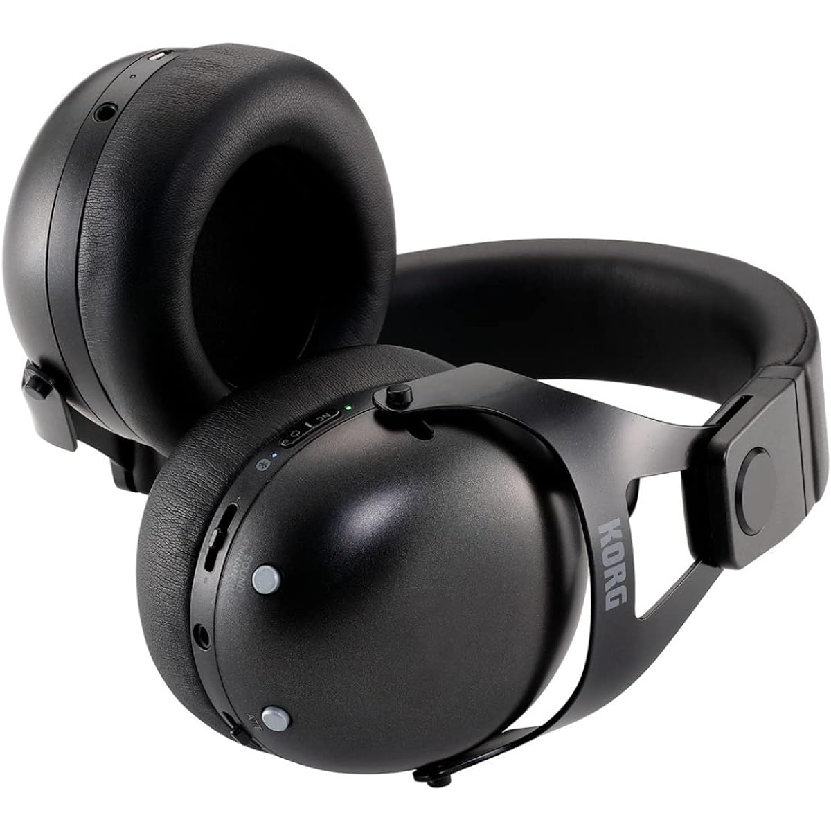 KORG Noise Cancelling DJ Headphones NC-Q1 BK Black Wireless Bluetooth Google Assistant Siri 36 Hours of Continuous Use