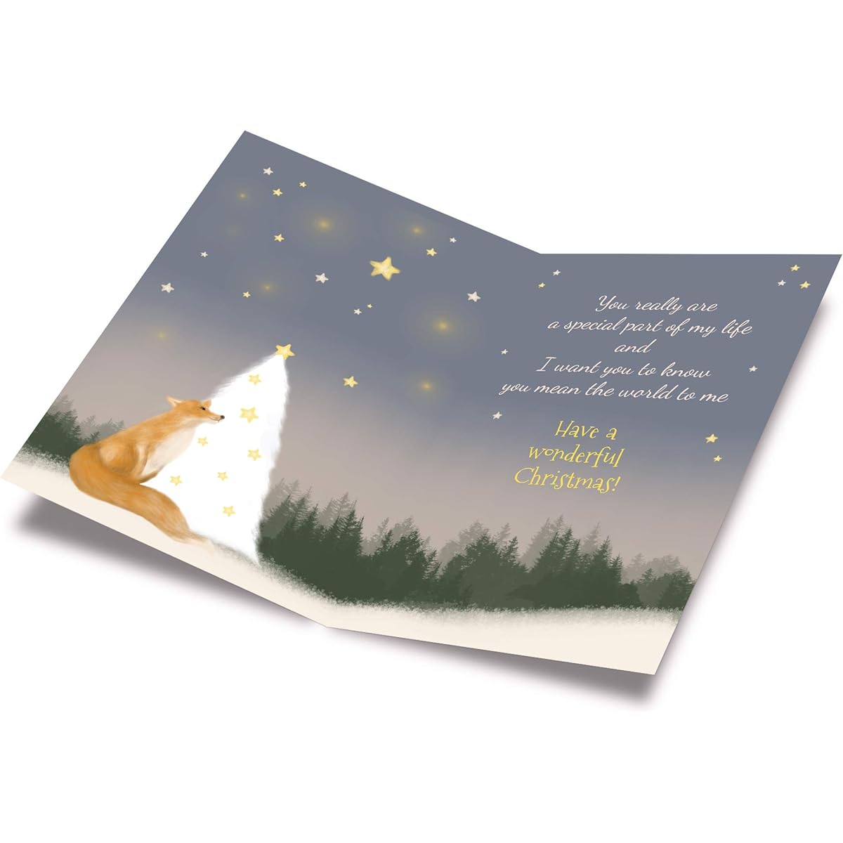 Prime Greetings Christmas Card for Granddaughter