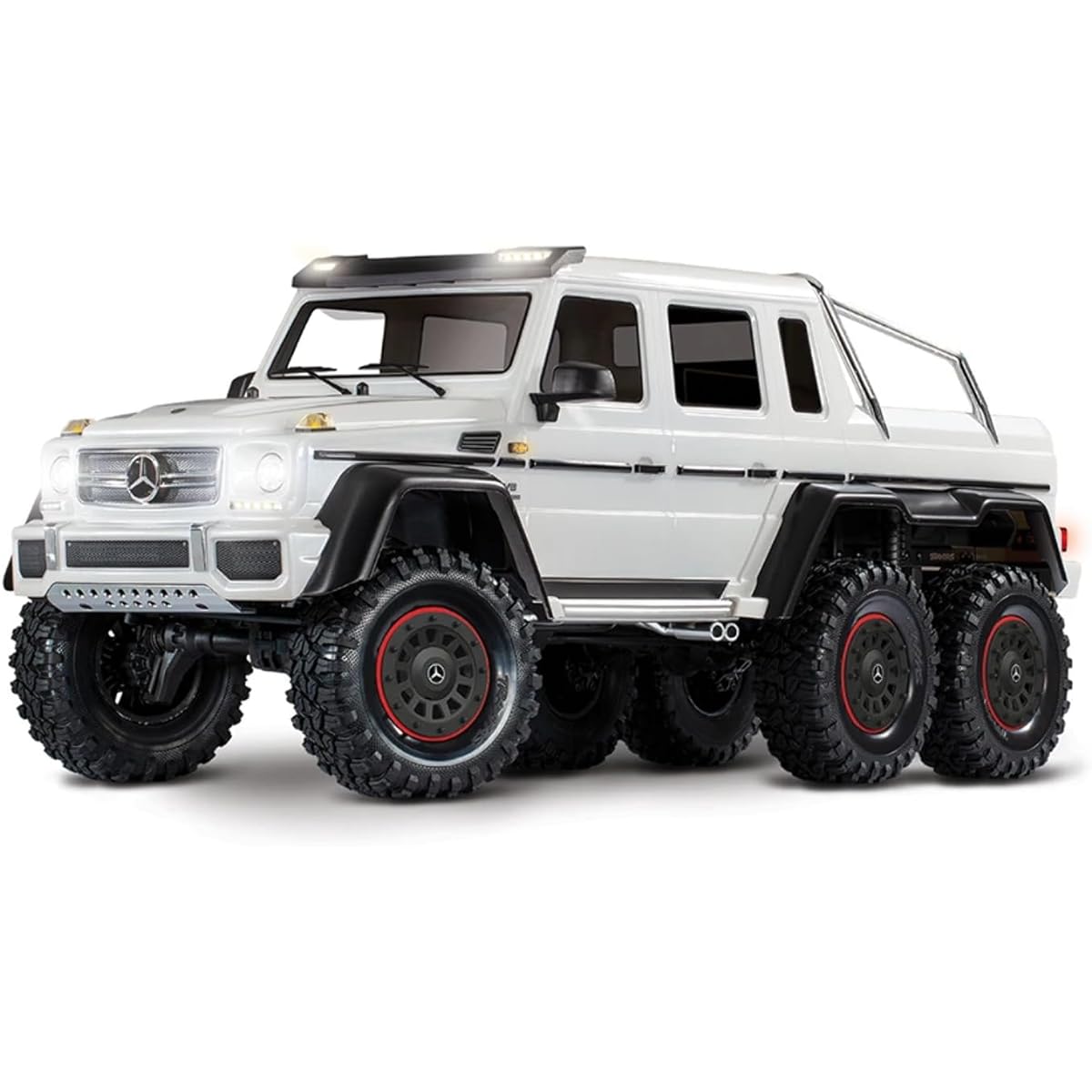 Traxxas 88096-4-WHT Waterproof All Terrain Mercedes-Benz G 63 1/10 Scale Trail TRX-6 Trail Remote Crawler White
