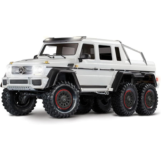 Traxxas 88096-4-WHT Waterproof All Terrain Mercedes-Benz G 63 1/10 Scale Trail TRX-6 Trail Remote Crawler White