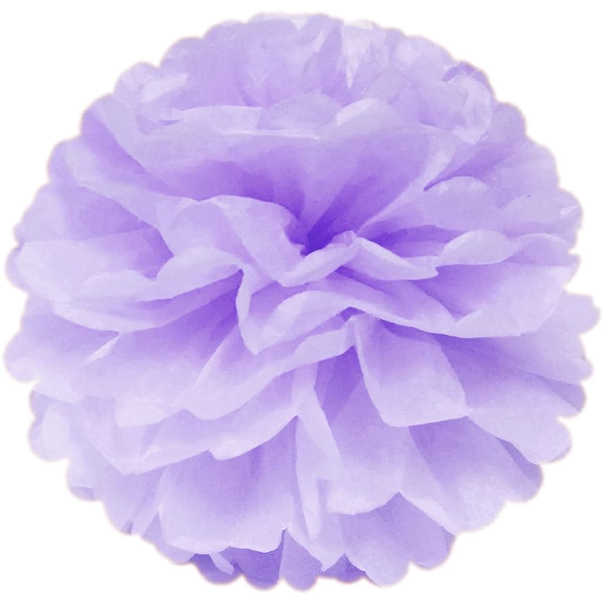 Wrapables Set of 12 Tissue Pom Poms for Weddings, Birthday Parties, Baby Showers, Nursery Decorations - Lavender/Bright Purple/Hot Pink