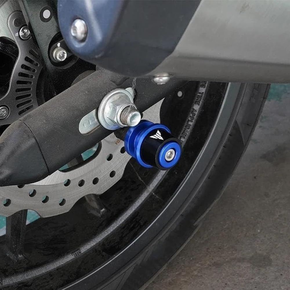 Bike Stand Swing Arm Slider 6mm Spool Motorcycle Accessories CNC Swing Arm Spool Slider Stand Screw For MT09 Tracer TRACER 900 900gt Mt10 Mt03 (Color: Black, Size: B)