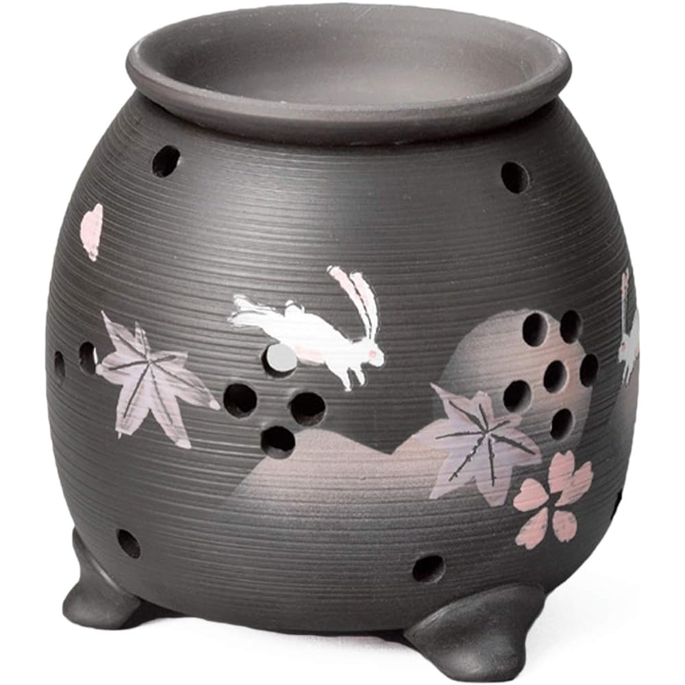 Yamaki Ikai Yamada White Makeup Cat Tea Incense Burner F1619