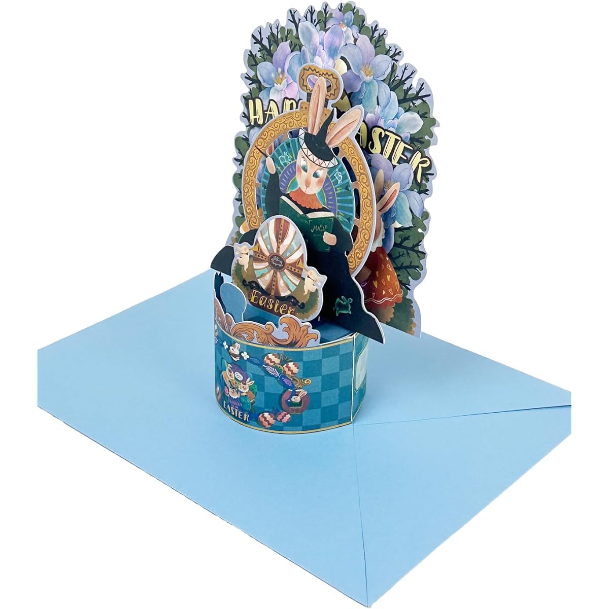 Gcardist Easter Card Handmade Gift Greeting Card for Easter Day Holiday 4.7 * 8 inch Cover (with Envelope)