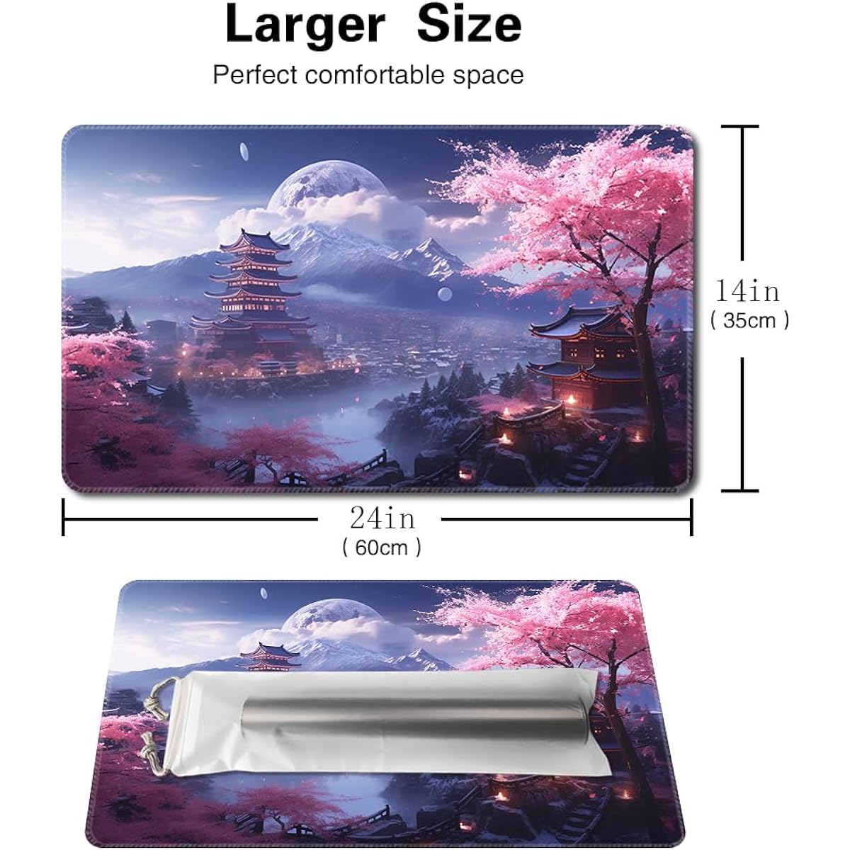 TCGMAT MTG Playmat – Non-Slip Backed Print Perfect for Card Game Enthusiasts TCG Playmat Purifying Land (Sakura Rain - No Deck)