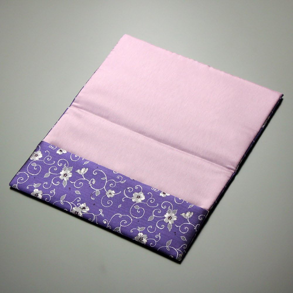 Nenju dot com Kinfu Fukusa <Nishijin Ori Pure Silk> Cherry arabesque (similar purple) For celebrations and condolences, with paulownia box, for celebrations and condolences, Fukusa Kinfu Fukusa Prayer beads, weddings, funerals, wakes, funerals, memorial