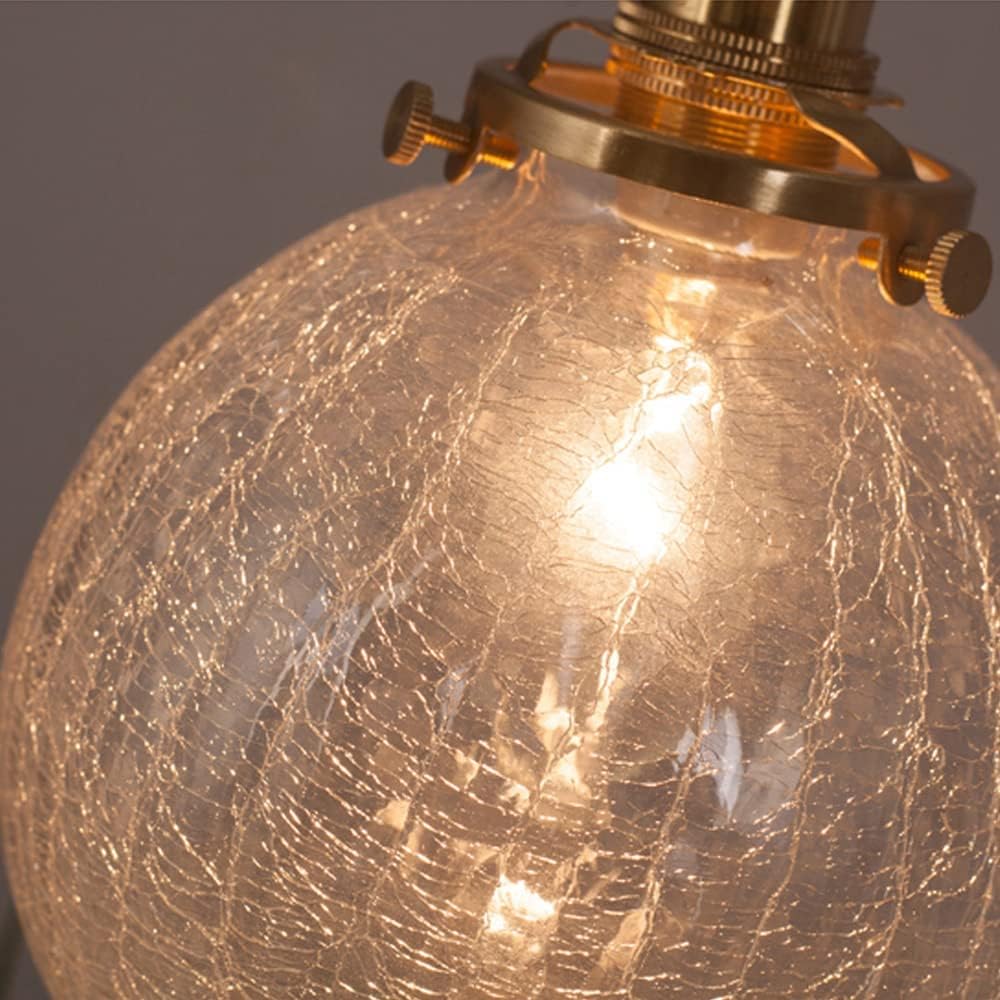 Chende Pendant Light Glass Brass Stylish Ball Scandinavian 1 Light Ceiling Light LED Modern Socket Retro Elegant Antique Ceiling Light GL-04