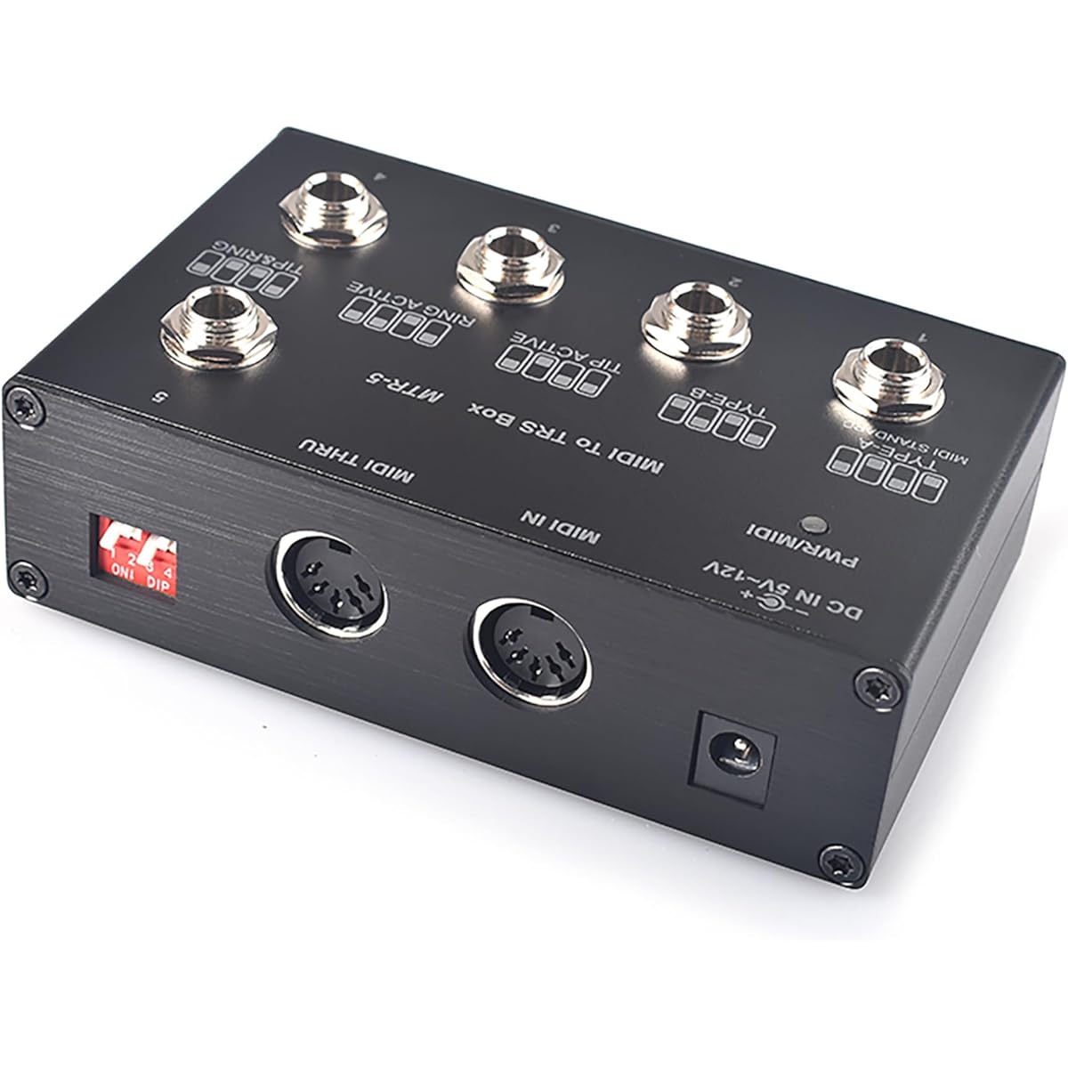 DigitalLife MIDI to TRS MIDI Thru/Converter Box - MTR-5, 5-pin DIN MIDI - 5 x TRS + 1 x 5-pin DIN MIDI