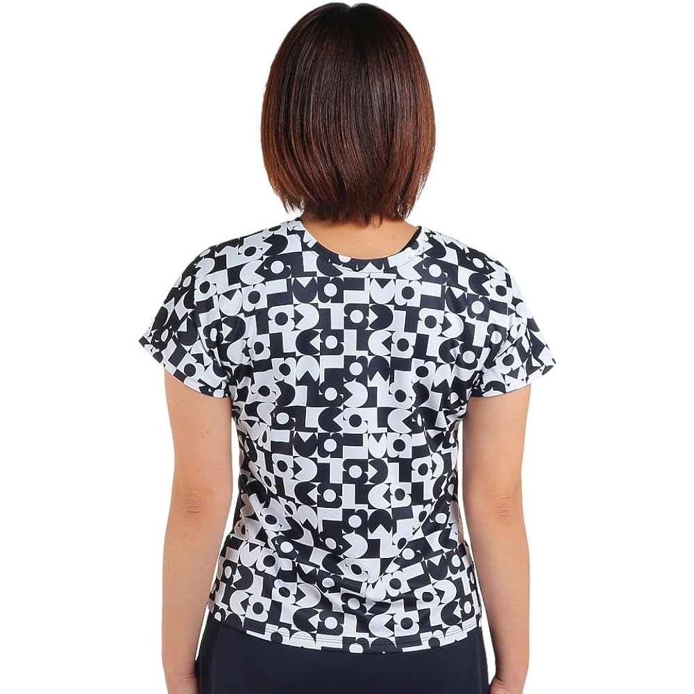 [Le Coq Sportif] T-Shirt, Short Sleeve Game Shirt [2WAY] Front and Back Graphic Game Shirt UV CUT (UPF50+) SUNSCREEN Reversible JTA Official Official Match Sunscreen Women's