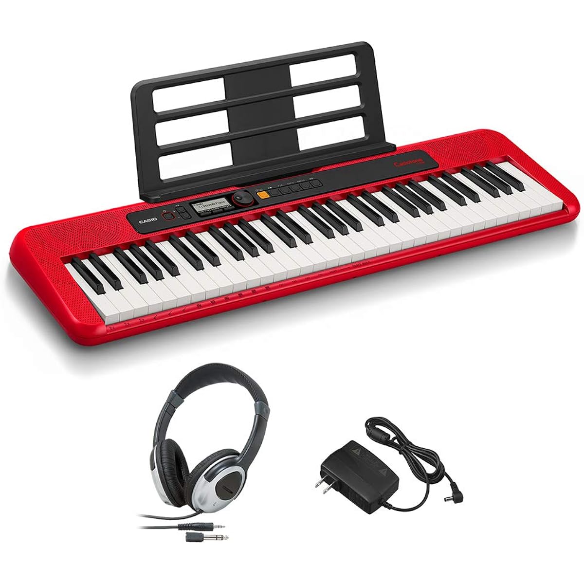 CASIO CT-S200 RD Headphone Set 61 Keys Casiotone Keyboard Electronic Piano