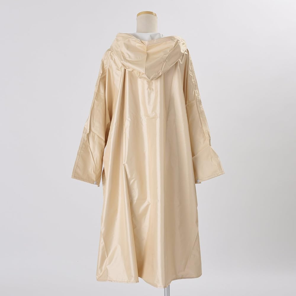 Kinkame Amic Poncho Made in Japan 11 Colors Rain Poncho Gold L (Free) Waterproof 2.5 Layer Water Stop Tape K9300-GL-F