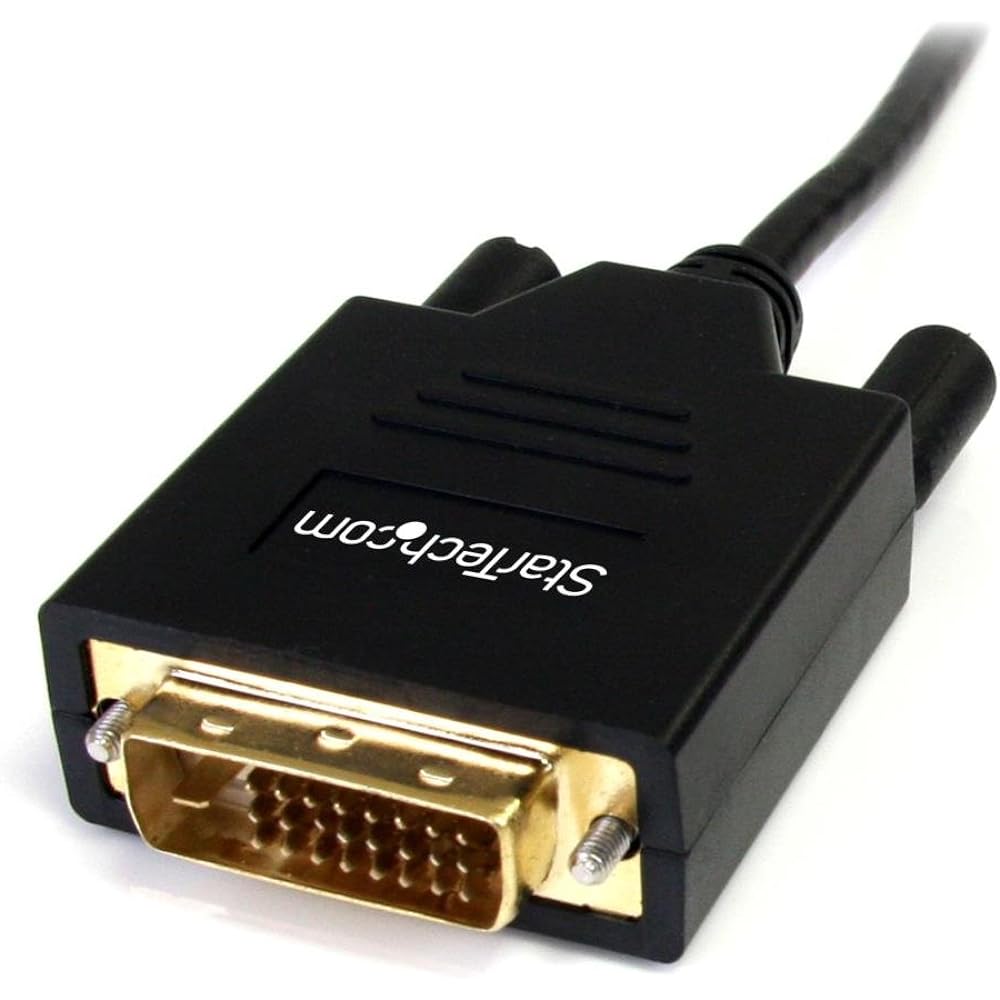 StarTech.com Mini DisplayPort to DVI Converter Cable/1.8m/mDP 1.2 - DVI-D Video Converter/1080p/Mini DisplayPort - DVI Single Link Video Converter/Passive Adapter Cable/Mini DP or Thunderbolt 1-2 Equipped Mac & PC Connect to DVI display MDP2DVIMM6
