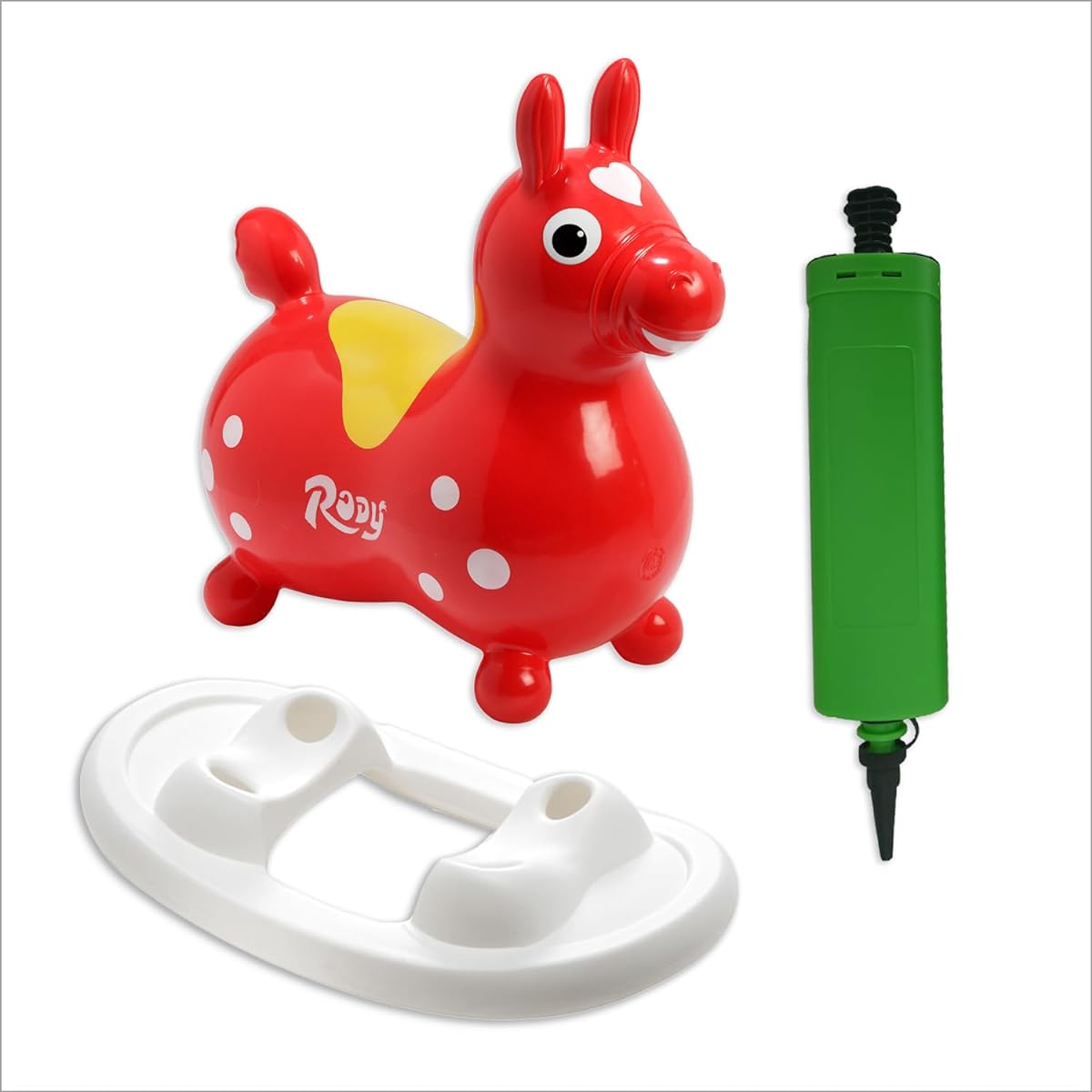Gymnic Rody and Rocking Base (Red Rody & Rocking Base)