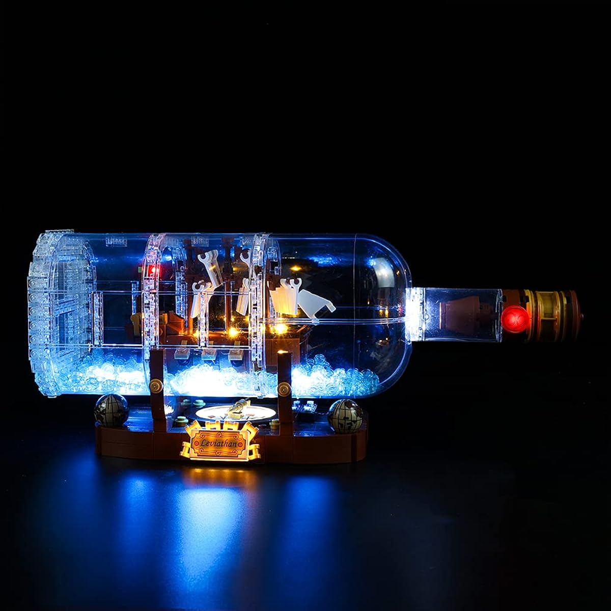 Kyglaring LED Lighting Kit Idea Bottle 21313 Light Set Compatible with Lego 92177 Building Set, Lego Set Not Included (Standard Version)