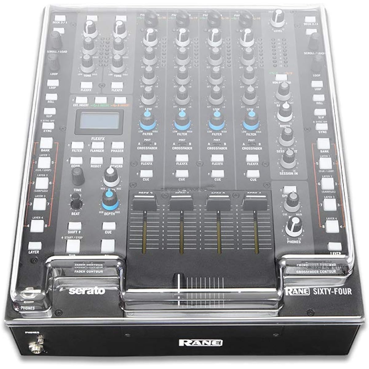 DECKSAVER Shockproof cover compatible with Pioneer DJM-900, 900nexus, 900SRT DS-PC-DJM900