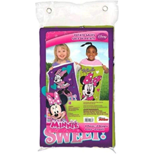 amscan Potato Sack Disney Minnie Collection Party Accessories Purple 37 7/10" x 23 1/3"