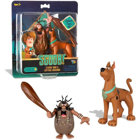 Basic Fun Scoob! 6-Inch Action Figure 2-Pack - Scooby-Doo and Captain Caveman