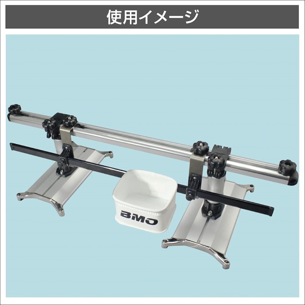 BMO JAPAN Tsuripita Rail Mounting Parts 600 Rail Set Black