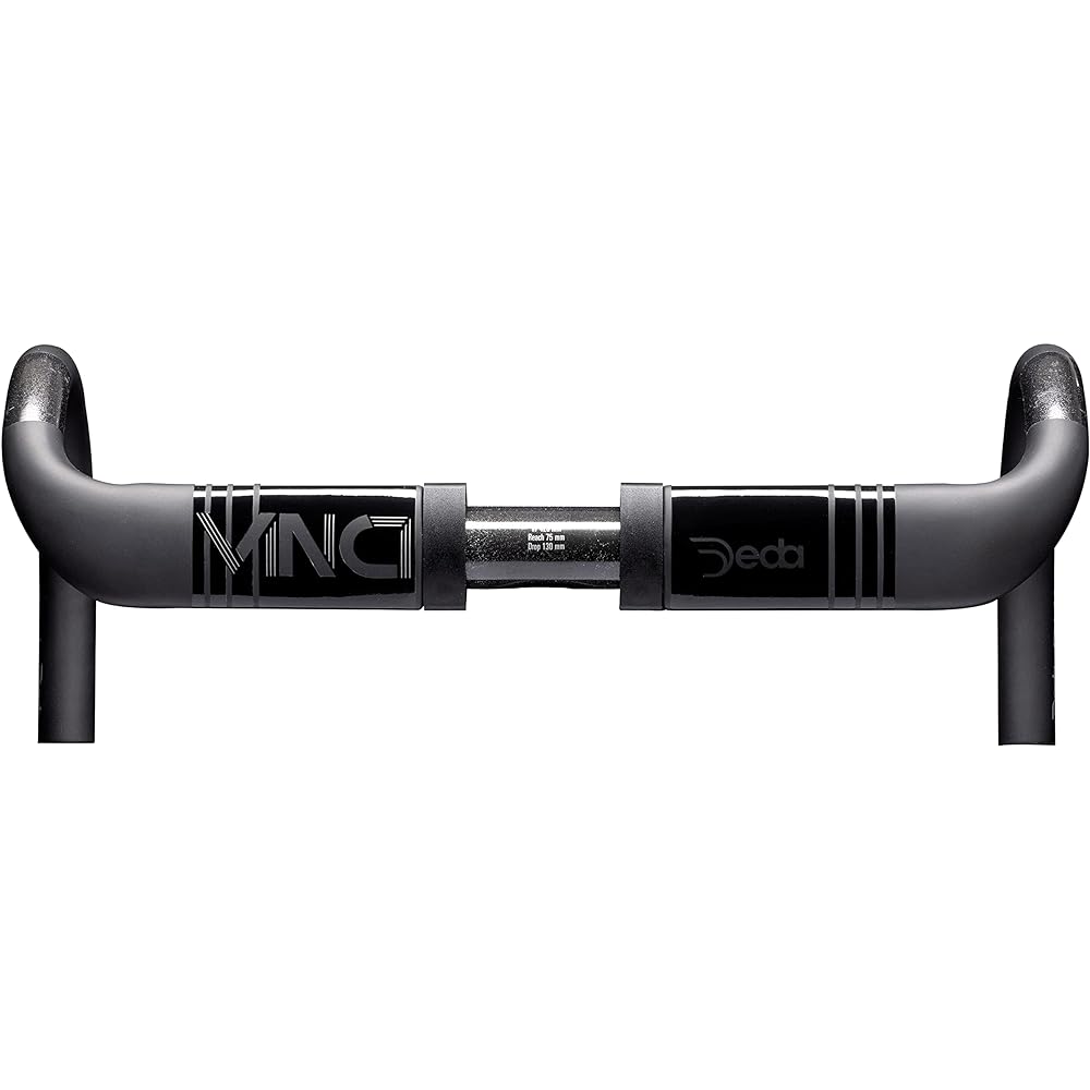 DEDA VINCI RHM POB 31.7/440 Drop Handlebar UD Carbon Fiber Shape: RHM Drop: 130mm Reach: 75mm Color: Polished on Black