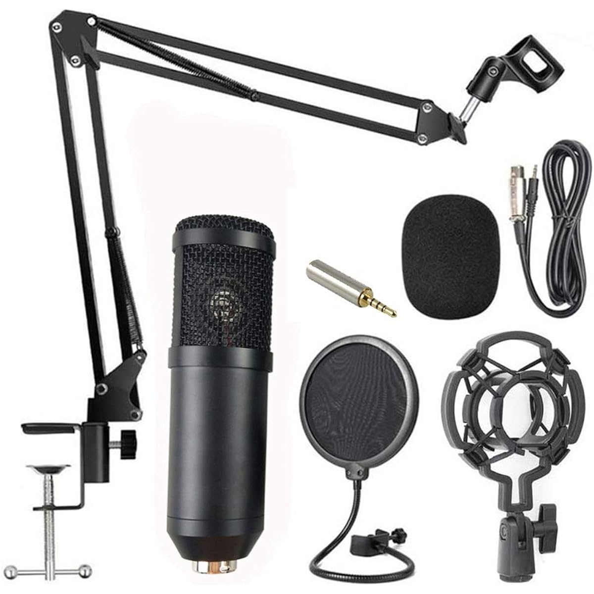 Microphone New Live Sound Card Microphone Set Voice Changer Multi-Function USB Audio Interface Intelligent Volume Live Broadcast Microphone (Style One)