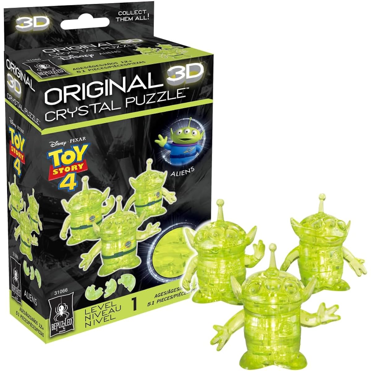 BePuzzled (BEPUA) Licensed Crystal Puzzle Toy Story Alien