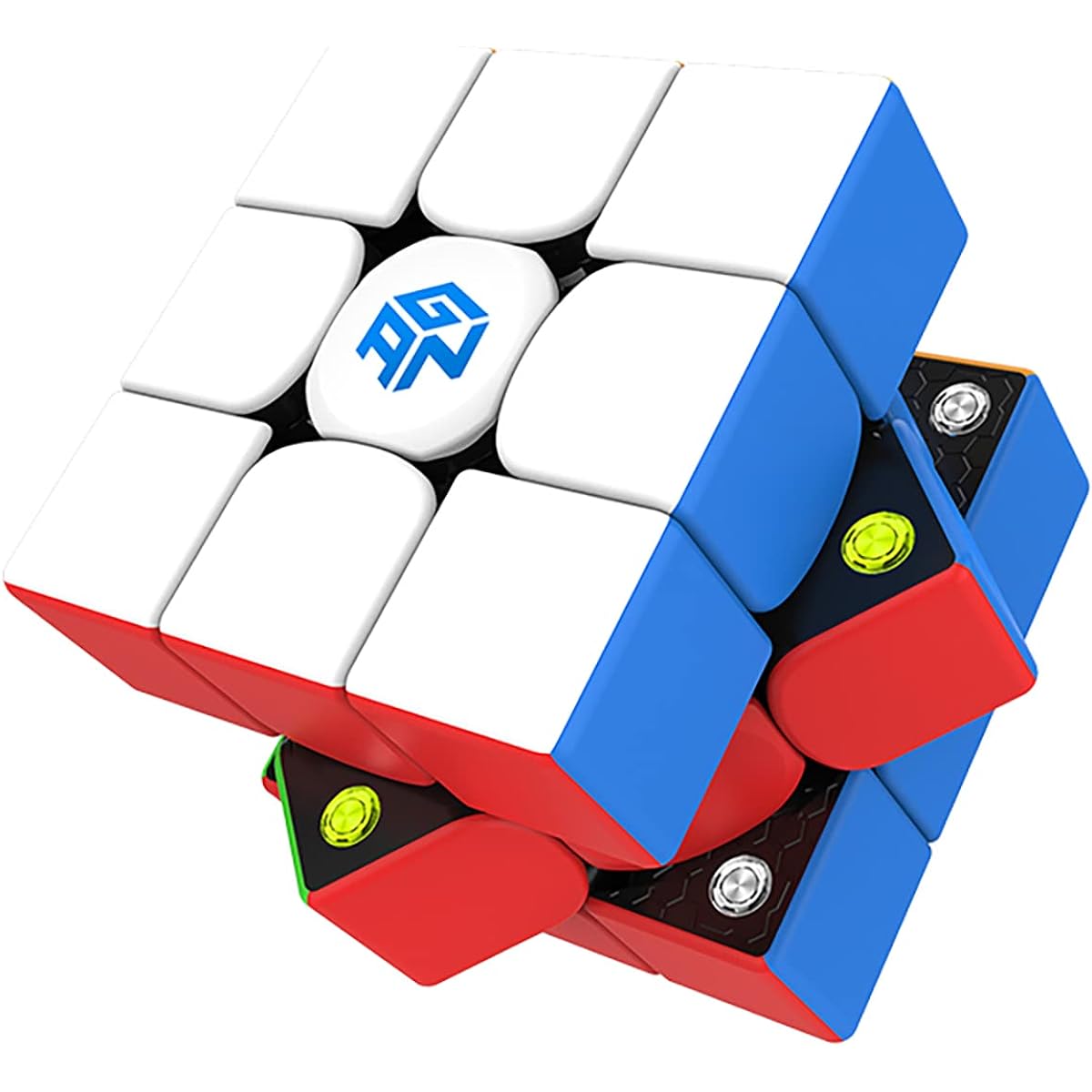 FIVEDAOGANG GAN 356 M 3x3 Magnetic Speed Cube Stickerless Gans 356M Magic Cube Puzzle Gift for Ages 6+/Adult/Cube (Light Version)