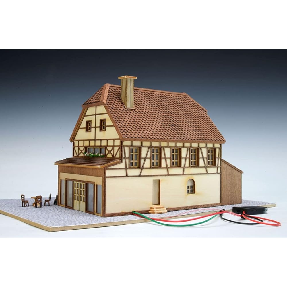 Woody Joe 1/87 European Cityscape Series Germany Wooden Model Assembly Kit