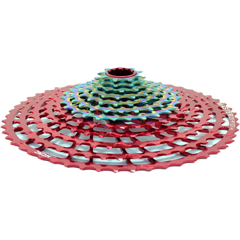 KCNC 12 Speed Cassette 9-52 Teeth For SRAM XD Body, Red, KCS12-001R, SK2097