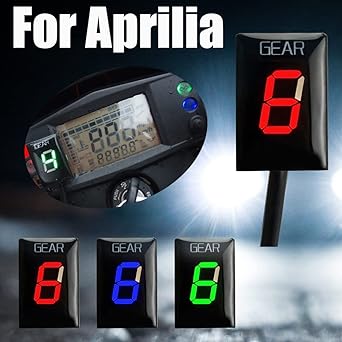 Speed Display Meter Gear Indicator Aprilia RS 125 ETV1000 Caponar SL1000 Falco Motorcycle 1-6 Speed Gear Display Indicator