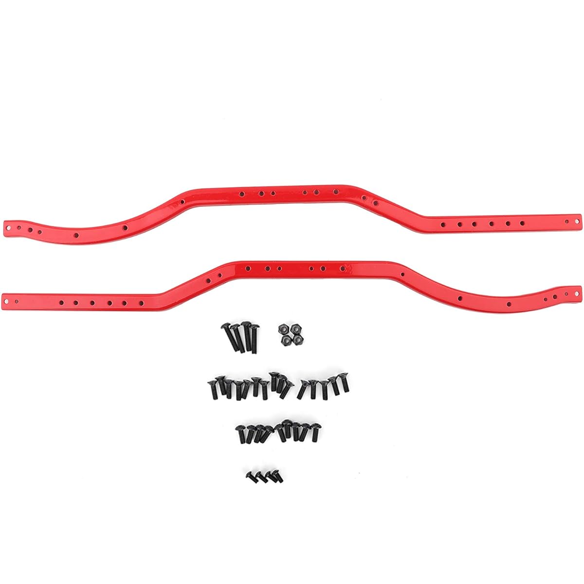 Vbest life Steel Chassis Frame Rail Left and Right RC Chassis Frame Rail RC Spare Parts Replacement for AXIAL SCX10 II 90046 90047 SCX10 90027