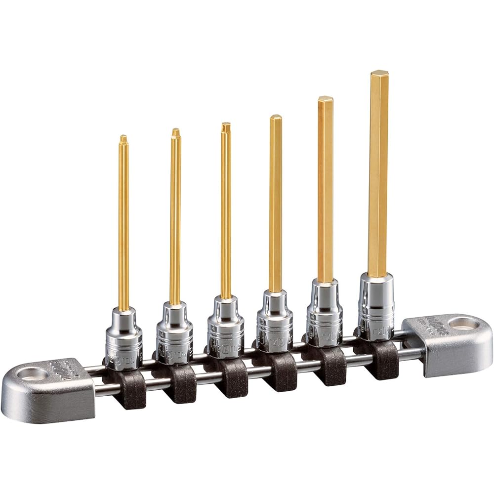 Kyoto Machinery Tools (KTC) Nepros 6.3sq. Hexagon Bit Socket Set [9 pieces]