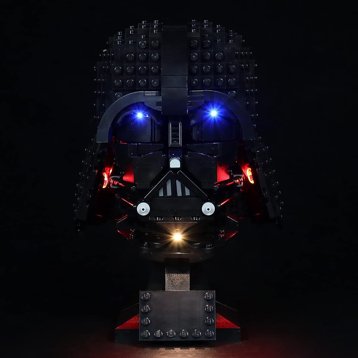 Xunsan LED Light Kit for Lego Darth Vader Helmet 75304 - Light Set Compatible with Lego 75304 Set - (Light Kit Without Model)