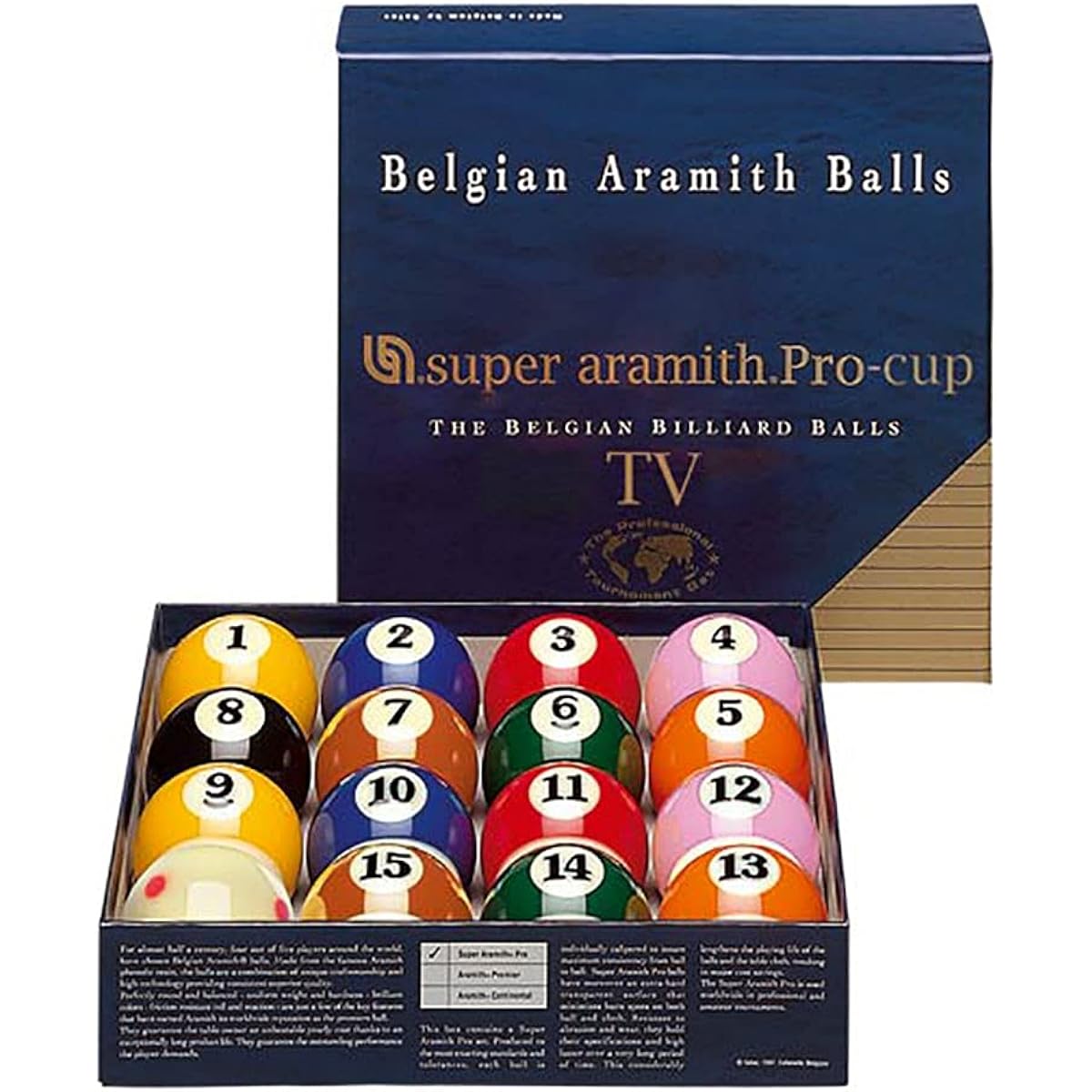 Aramith Billiard Balls - Super Aramith Pro TV Set