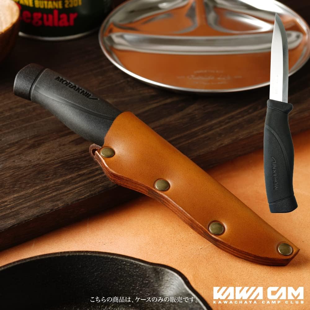 Leather Chaya Mora Knife Companion Dedicated Sheath Sheath Only Outdoor Goods Sheath Protective Cover Case Genuine Leather Cowhide Bushcraft Battoning Feather Stick Made in Japan morakniv