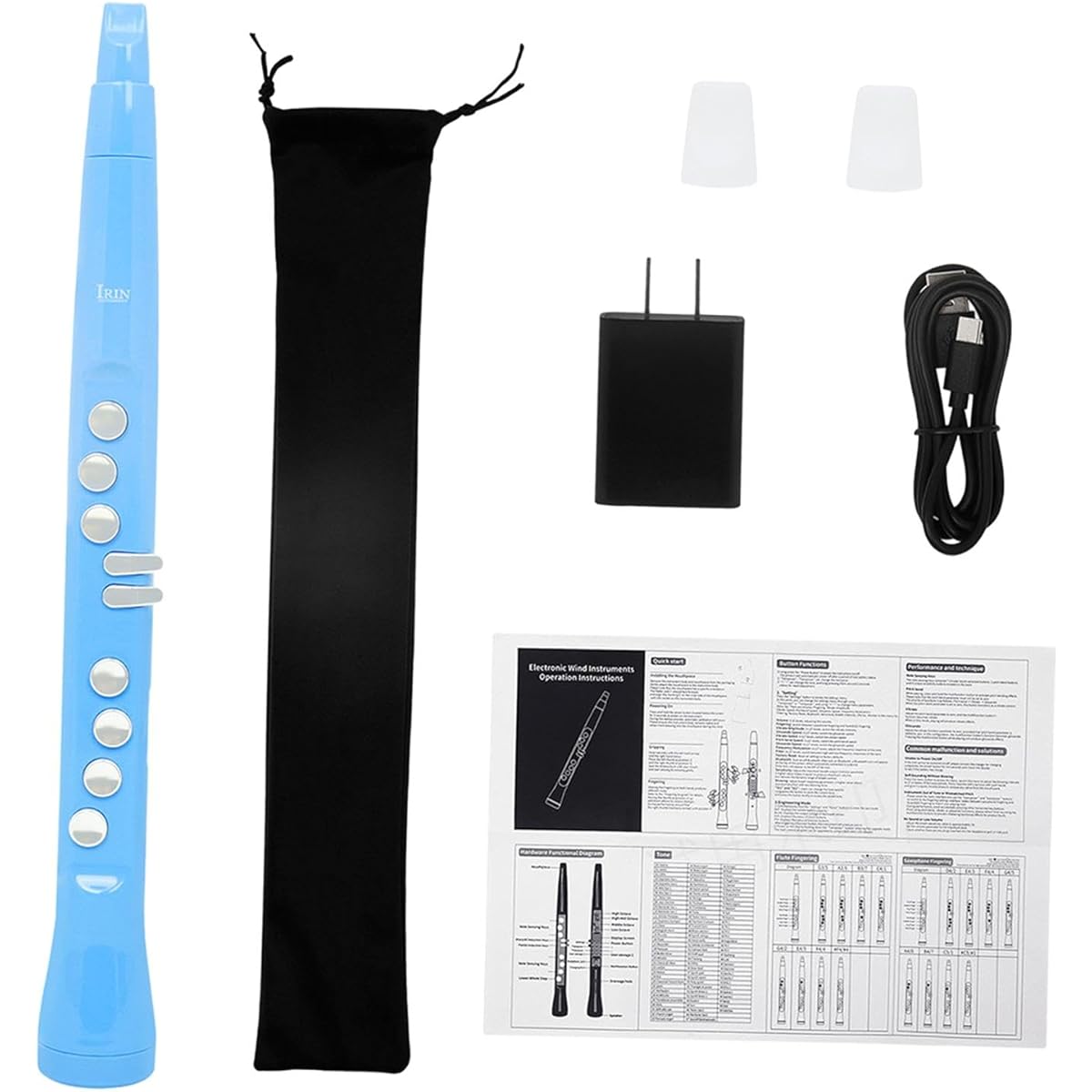 Harilla Kin Innovative Woodwind Instrument Set for Musicians, Blue