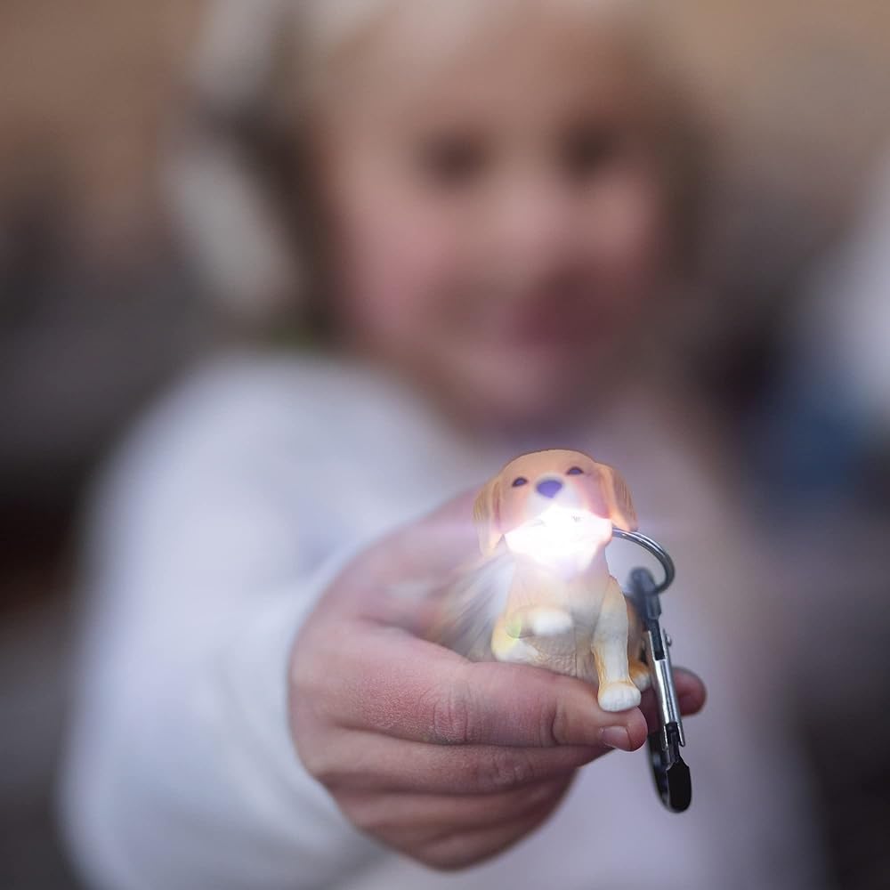 Sun Company Wildlight Animal Caribina Flashlight | Mini Animal Keychain Flashlight | For Kids, Nurses, Camping, One Size Blue Turtle