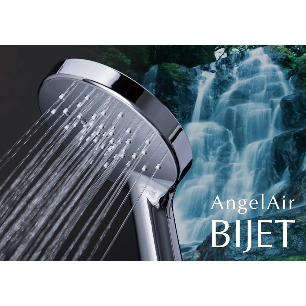 Toshin Micro Bubble Shower Head AngelAir Bijet TH-102 Chrome Plated Body Size: Approx. 11 x 20 cm