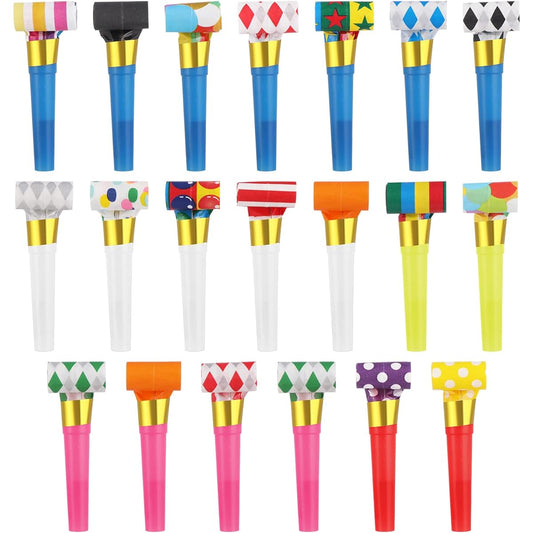 20pcs Blow Horns Noise Makers Funny Party Blowouts for Kids