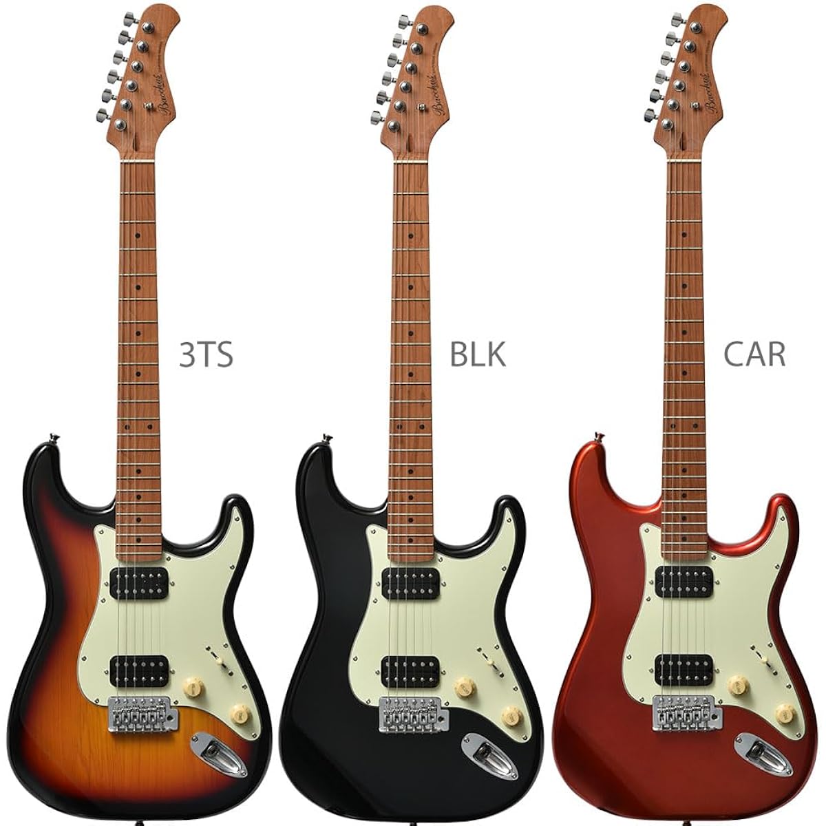 Bacchus BST-3-RSM/M Electric Guitar Beginner 14-Piece Set [Includes GA15II] BLK Stratocaster Type Roasted Maple Neck Bacchus