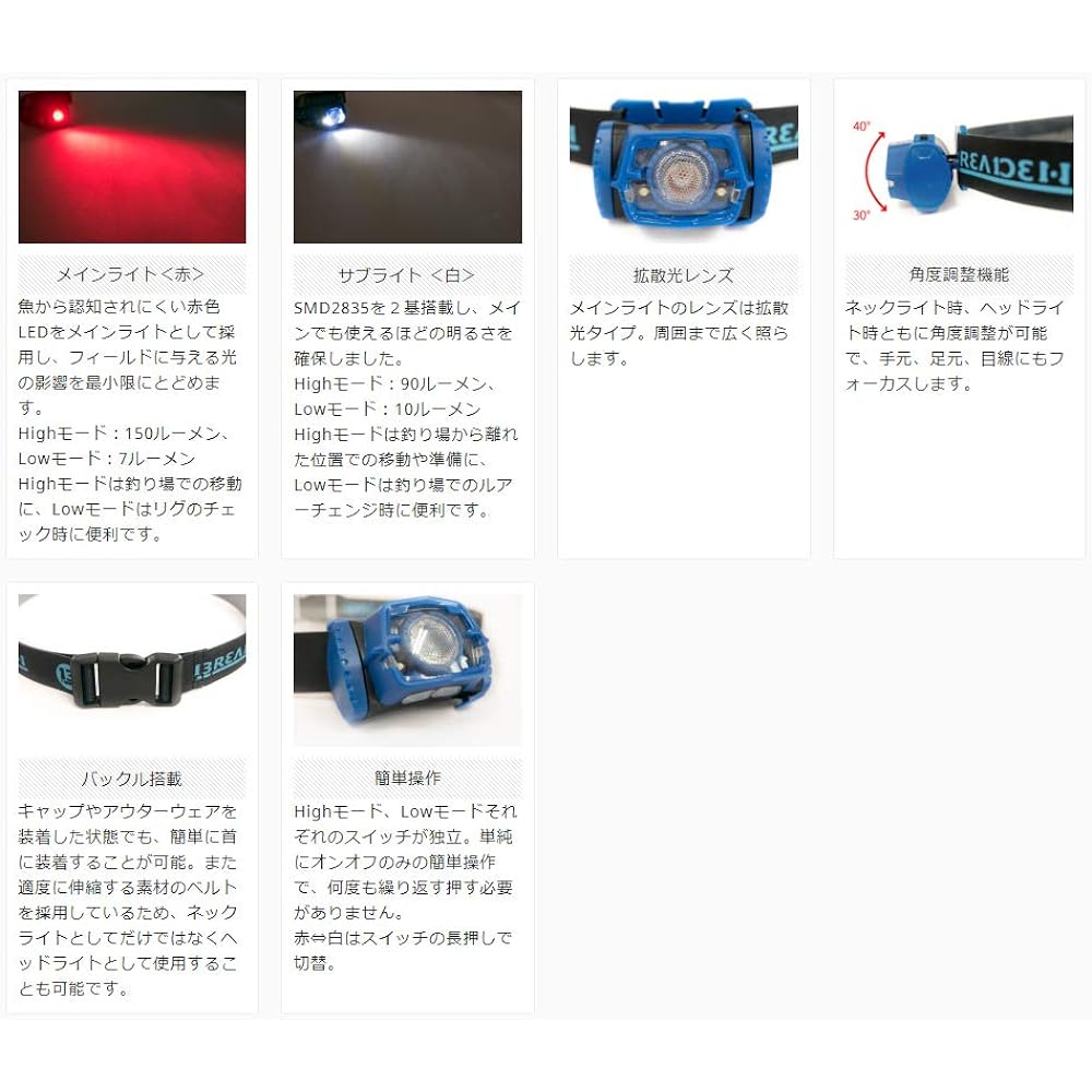 BREADEN Knot Only Neck Light BNL-04 Ninja BL Blue