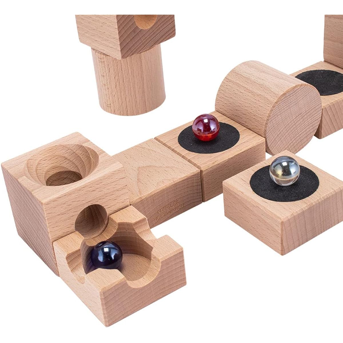 [Cuboro] Cuboro JUMP Add-on Set 222 Ball Path Ball Tower Refill Set Kids Wooden Toys Building Blocks Cuboro Cuboro Blocks Toys [Parallel Import]